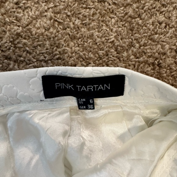 Pink tartan white skirt - Picture 3 of 3